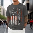 thumbnail image 5 of America 250 Shirt Casual Short Sleeve T Shirt Comfortable Breathable 250Th Mens Graphic Tees Grey S, 5 of 6