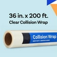 thumbnail image 4 of 36 inch x 200 feet, Clear Collision Wrap for Car Windows & Damaged Vehicles, Self-Adhesive Broken Window Cover Film, 4 of 5