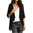 thumbnail image 5 of Hesxuno Short Sleeve Cardigans for Women Lightweight Chiffon Beach Cover Ups Solid Puff Sleeve Cardigan Boho Summer Beach Open Front Tops Black L, 5 of 7