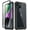Black, variant on Poetic Guardian Case for iPhone 14 , Clear Case with Built-in Screen Protector, Green/ Clear