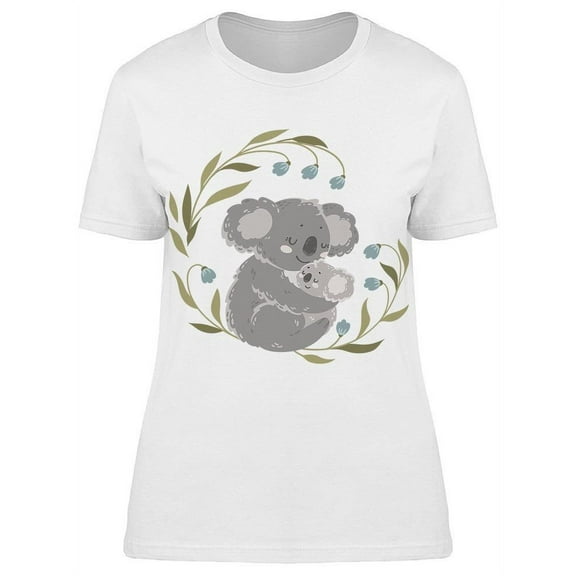 Sketch: Koala And Her Baby T-Shirt Women -Image by Shutterstock, Female x-Large