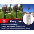 thumbnail image 6 of Titan Telescoping Flag Poles, Light Bronze 20ft- Heavy Duty Aluminum Flag Pole Kit, Kit Includes, Telescoping Flagpole and Hardware, 6 of 7