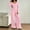 d2014_Pink, variant on Zormilly Jumpsuits for Women Long Sleeve Square Neck Elastic Waist Overalls with Back Zip Fashion Wide Leg Pants Jumpsuits, S-2XL