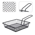 thumbnail image 4 of Papelera francesa Almacenamiento Canasta Soporte de refrigerio Frito Alimentos Sirviendo Cesta con asa, 4 of 5