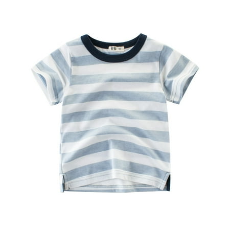 

DENGDENG Baby Boys Girls Cartoon Print Graphic T-Shirt Toddler Short Sleeve Crewneck Tops 1-7Y