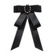 thumbnail image 4 of Pajarita para mujer broche Con lazo alfiler para el cuello adorno para camisa fiesta de noche boda Satén negro, 4 of 9