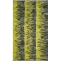 SAFAVIEH Kilim Alaia Geometric Wool Area Rug, Green/Charcoal, 5' x 8'