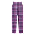 thumbnail image 4 of Caqnni Mens Sweatpants with Pockets Fashion Drawstring Elastic Waist Solid Color Casual Sweat Length Pants Open Bottom(A-Purple,M), 4 of 8
