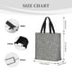 thumbnail image 3 of Fotbe Black And White Houndstooth Bolsa Tote con Estampado para Mujer, Bolsos con Cremallera, Bolsa de Hombro Casual de Gran Capacidad con Bolsillos Internos, 3 of 7
