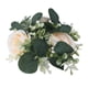 thumbnail image 5 of Anillo de vela, portavelas pequeño de 9,8 pulgadas, decoración de regalos, coronas artificiales, corona de granja verde para bodas, fiestas de champán, 5 of 9