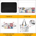 thumbnail image 4 of Patriotic Duck Celebrates Freedom Waterproof Picnic Blanket with Foldable Zipper, Suitable for Outdoor Use, Suitable for Travel, Camping, Beaches, Parks, Grasslands, Picnic Blanket Accessories, 4 of 8