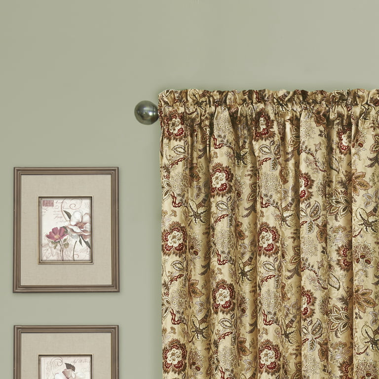 Traditions by Waverly Navarra Floral Window Curtain Valance 