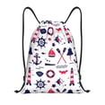 thumbnail image 1 of Fotbe Sailing Marine Travel Bolsa Mochila con Cordón Estampada, Bolsa de Gimnasio Deportiva, Bolsa Cinch, Bolsa con Cordón para Hombres y Mujeres-Medium, 1 of 6