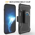 thumbnail image 5 of Armor Kombo Holster Rugged Cover Designed For Apple iphone 13 Mini 5.4" Case Black/Black, 5 of 9