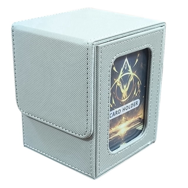 Caja De ExhibicióN De Tarjetas, Caja De Tarjetas Adecuada Para 100 Tarjetas De Doble , Caja De Almacenamiento De Tarjetas PortáTil De Gran Capacidad, F