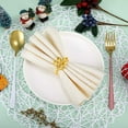 thumbnail image 5 of Worallymy 6pcs/pack Leaf Shaped Napkin Rings Buckle Holders Party Napkin Rings for Christmas Thanksgiving Parties, Wedding Adornment, Table Decoration Accessories, 5 of 5