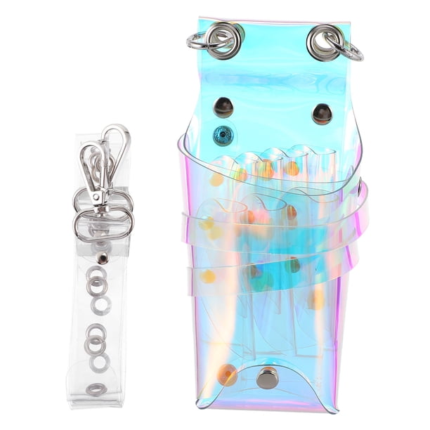 EeaseMX Bolsa de cintura portátil para peluquero, bolsa de tijeras de peluquería, bolsa de herramientas transparente, 1 ud.