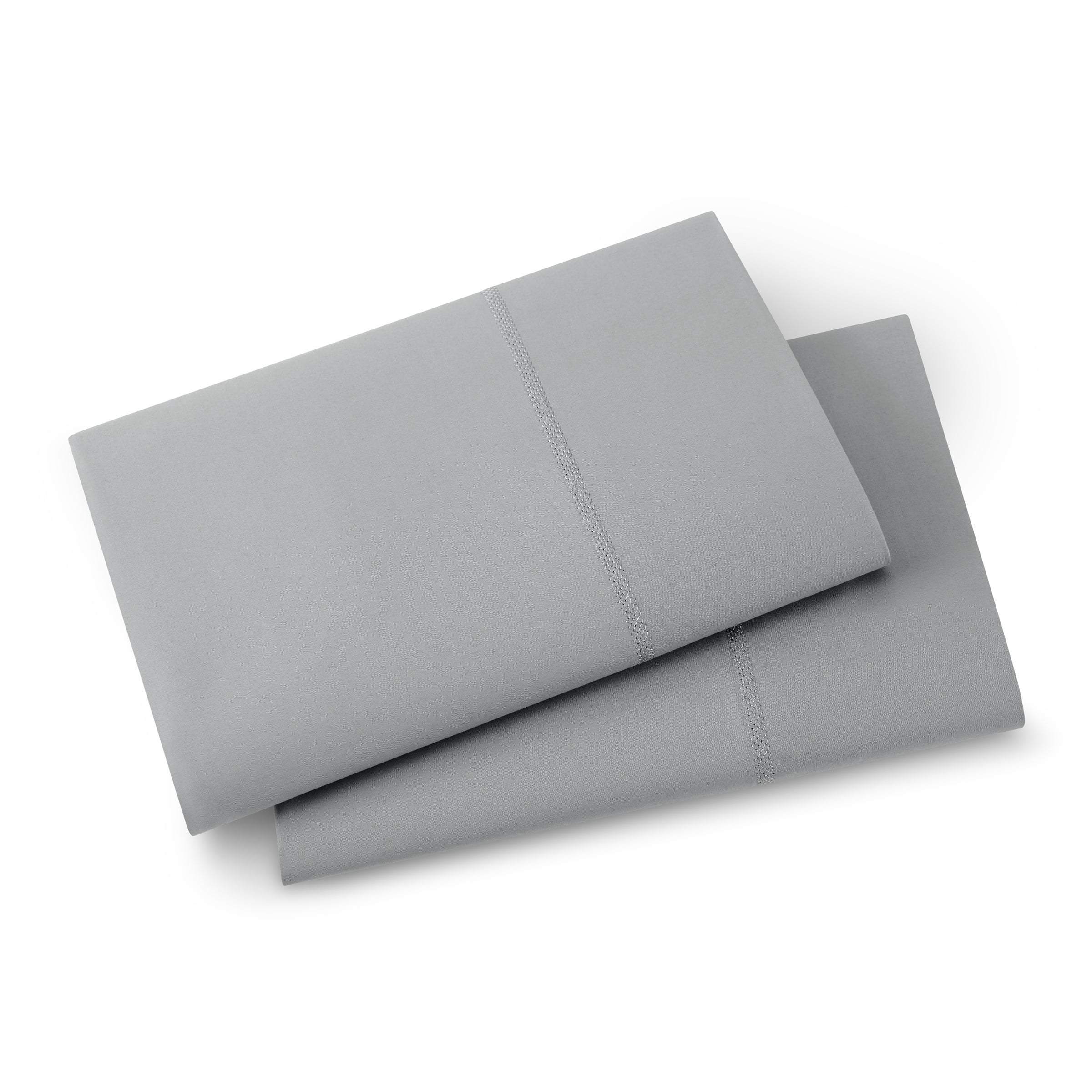 Wamsutta 1846 400 Thread Count Gray Flannel Egyptian Giza Cotton Percale Pillow Cases, King (2 Count)