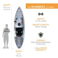 thumbnail image 4 of Lifetime Tamarack Pro 123 inch Sit-on-Top Kayak, Eclipse Fusion (91058), 4 of 21