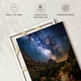 thumbnail image 6 of Elephant Stock Milky Way Over Virgin River Wall Art - Vertical Canvas Wall Art - Living Room Wall Decor - Astronomy & Space Canvas - Blue And Brown Decor - 8" x 12", 6 of 8