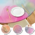 thumbnail image 4 of Colorful Floral Watercolor Pattern Round Fitted Tablecloth with Elastic Edge,Dining Table Cover Waterproof,Outdoor Round Tablecloth for Camping,Dining,Indoor and Outdoor, 4 of 7