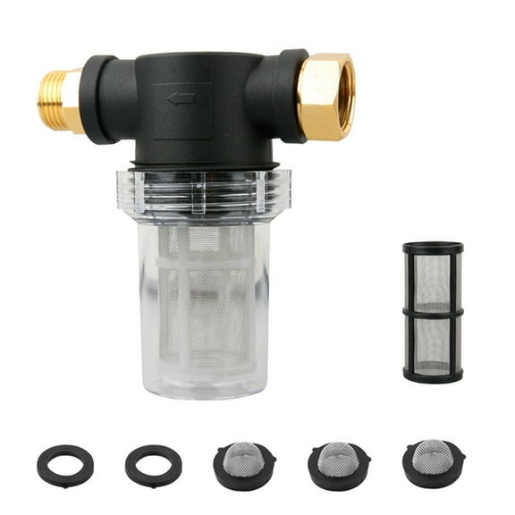 Inline Water Filter for Garden Hose Pressure Washer With 40 Mesh and 100 Mesh With O-Ring TAPDRA Accessory Part