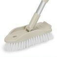 thumbnail image 3 of FUTATA Floor Scrub Brush with 33.46inch Long Handle Adjustable, 2 in 1 Scrape and Brush Stiff Bristle Scrubber Brush Shower Cleaning Brush for Deck, Bathroom, Kitchen, Tub, Patio, Tile, Swimming Pool, 3 of 7