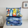 thumbnail image 5 of Erosebridal Ocean Surfing Bedding Twin Comforter Set,Sea Theme Down Comforter,Lightweight Reversible Bedding Sets Twin with Comforter,Summer Holiday Decor,3pcs, 5 of 8