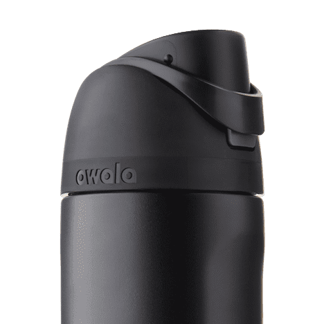 Owala FreeSip Stainless Steel Water Bottle - Very Very Dark Black, 24 oz -  Kroger