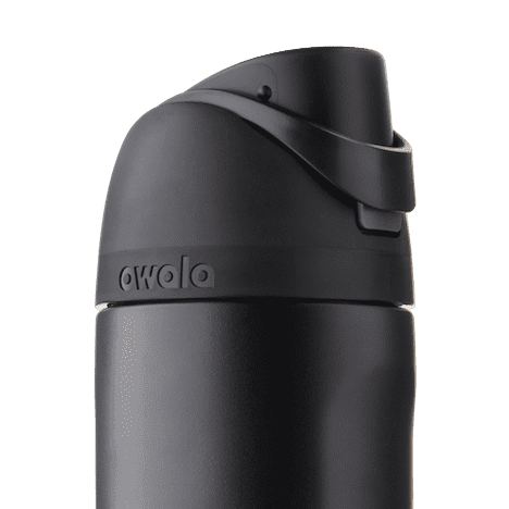 Owala FreeSip Stainless Steel Water Bottle - Very Very Dark Black, 24 oz -  Dillons Food Stores