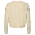 thumbnail image 3 of Women's Natural Wisconsin Badgers Comfort Colors Basketball Cropped Long Sleeve T-Shirt, 3 of 3
