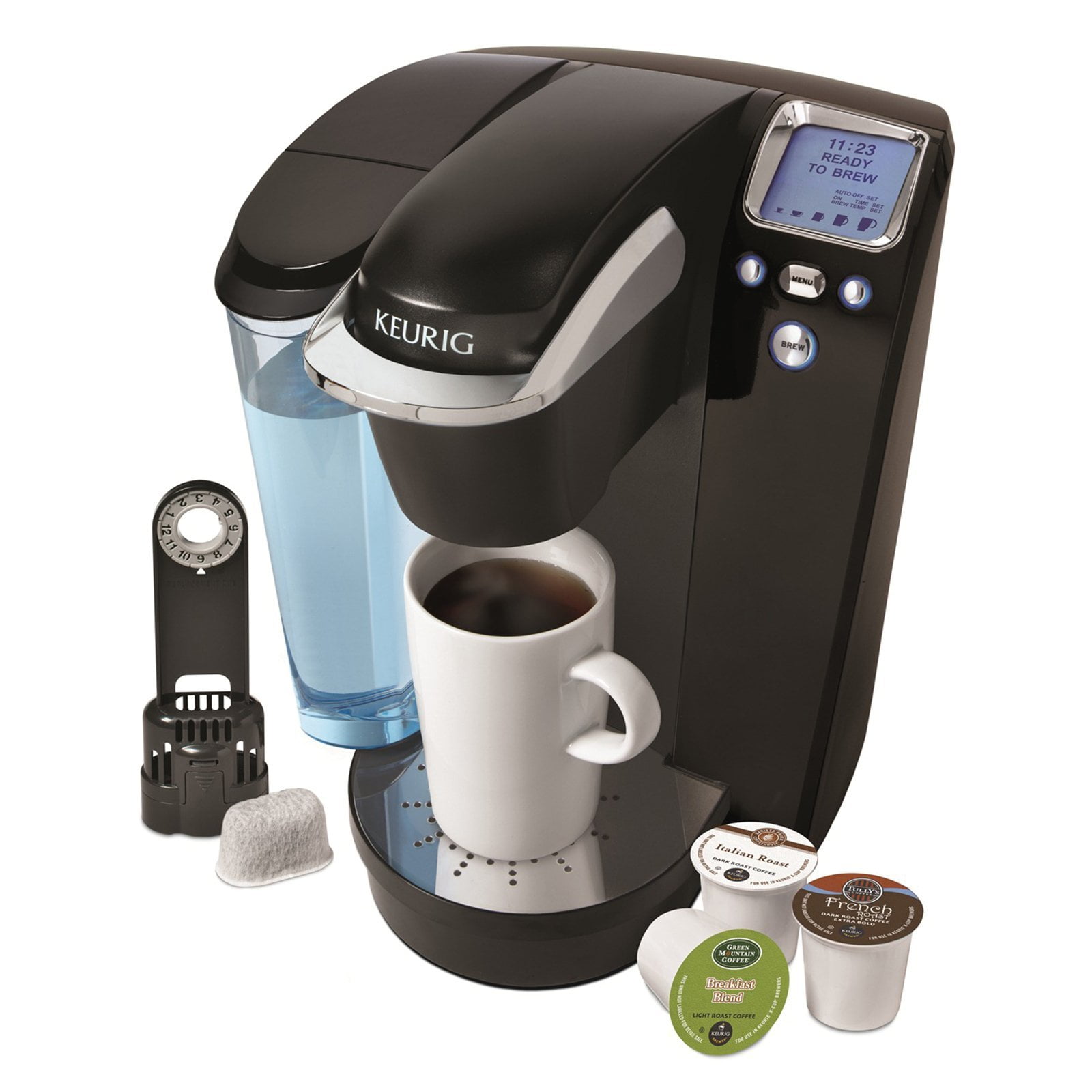 Keurig B60 Programmable Single Serve K-Cup Coffee Maker Black & Silver