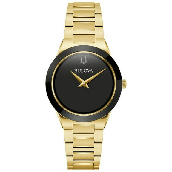 Bulova Modern Millennia Men's Black Dial Stainless Steel Quartz Watch 97L175