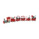 thumbnail image 4 of Juego de decoración de regalos, adorno navideño de tren de madera para el hogar, vacaciones, escaparate 31 x 3 x 55 cm, 4 of 9