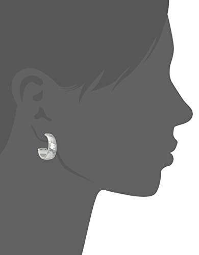 Nine WestClassics Silver-Tone Medium Hoop Earrings