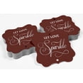 thumbnail image 4 of Inkdotpot Real Silver Foil Bracket Shape Paper Hang Tags Let Love Sparkle Wedding Favor Tags Pack Of 50, 4 of 6