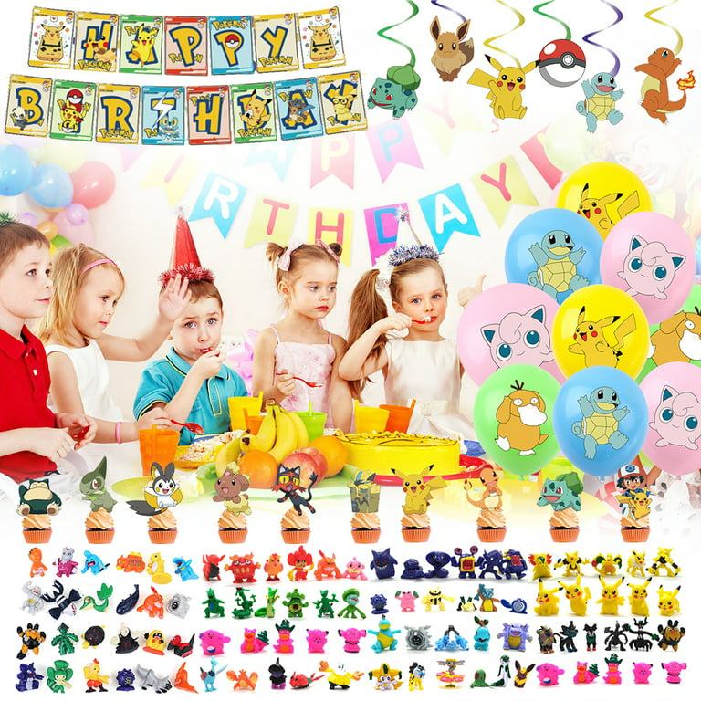 Celebrate your child's birthday with a set of iconic Pokemon Decorations