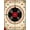 Black Red Beige, Pattern 1, variant on ODIKA 8'x10' Washable Area Rug Durable, Non-Slip Record Vintage Vinyl Music Album Inspired Circle Featuring Shaped for Living Room, Under Sectional, Family