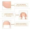thumbnail image 3 of Bald cap skallig tjock latex cap peruk cap - Perfet, 3 of 4