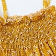 thumbnail image 6 of TAGOLD Summer Toddler Baby Girls Sleeveless Sling Dress Graphic Print Children's Clothing Yellow 5-6 Years, 6 of 6