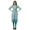 thumbnail image 3 of Moomaya Bollywood Designer Kurti WoMen's Printed Knee Length Kurta Tunic Tops, 3 of 6