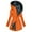 Orange, variant on Breezora Women Long Quilted Puffer Jacket with Hood and Zip Pockets Thick Lined Winter Coat Warm Windproof Outerwear for Cold Weather XXL Size Pink