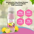 thumbnail image 3 of BariatricPal 25g Whey Protein & Collagen Power Shots - Pink Lemonade Size: 12-Pack, 3 of 4