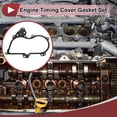 thumbnail image 2 of Unique Bargains 1 Pcs Car Engine Timing Cover Gasket Set for Nissan Altima 3.5L V6 - Gas 2007-2014 Chain Case Cover Gasket No.23797JA10B Black Metal, 2 of 7