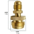 thumbnail image 2 of GUYUTING Adaptateur de Régulateur de Propane de 1 Lb pour Fuselé Mâle de 3/8 Po pour Appareils Portatifs de 1 Lb pour Grands Réservoirs Raccord en Laiton, 2 of 7