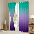 thumbnail image 3 of Erosebridal Purple and Teal Curtains for Bedroom,Rainbow Ombre Blackout Curtains Aesthetic Living Room Decor,Abstract Gradient Curtains & Drapes Colorful Window Curtain 2 Panels 52"Wx84"L, 3 of 6