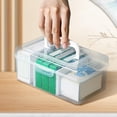 thumbnail image 4 of HUGFEGWE Box, Storage Organizer, Storage Box,First Aid Box,for Travel, Tall Small Size, Transparent CA919-78235, 4 of 7