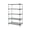 Galvanized Steel, variant on Solid Shelving Starter Kit, 36"W x 18"D x 74"H, 300 - 600 lb. capacity, includes (5) solid shelves and (4) posts, galvanized steel, NSF, shipped KD