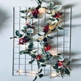 thumbnail image 6 of Hxlamzoo 78.7-inch Red Berries Rattan with 20 LED Lights, Colorful Silk Flowers for Christmas Tree, Home, Window Decor, Flexible Wire with 2 Modes, 6 of 8