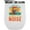 White, variant on Silence Is the Worst of Noise, Musician Quote feat. Musical Instruments, Stainless Steel 12oz Wine Tumbler